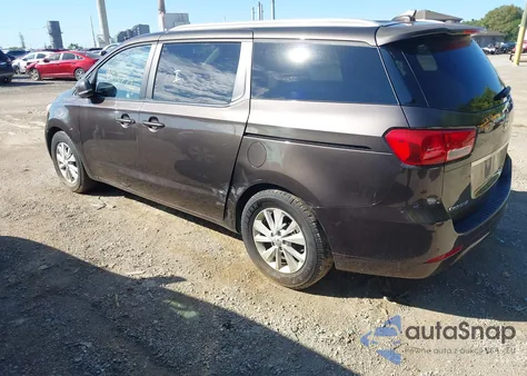 2016 Kia Sedona Lx из США, поврежденный, VIN KNDMB5C10G6082607